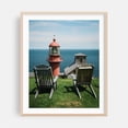 thumbnail image 2 of Sitting at Pointe-à-la-Renommée Lighthouse 02 - Gaspé Québec Canada Photography Lighthouse Ocean Coast Scenic Beach House Summer Rustic Unframed Wall Art Print 20 x 24 inches, 2 of 13