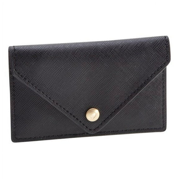 See Jane Work® Faux Leather Business Card Holder, Black