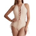 thumbnail image 1 of WILLBEST Traje de Baño Dama 2025 Nuevo Traje de Baño para Mujer Color Puro con Cordones y Diseño Recortado Bikini Sexy Mostrar Atractivo, 1 of 5