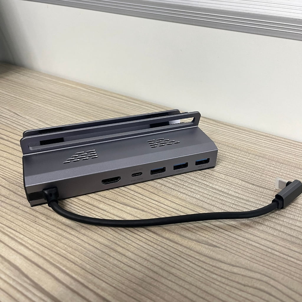 lanema 6-in-1 Docking Station for Steam Deck with RJ45 Port HDMI-compatible 2.0 4K@60Hz