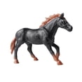 thumbnail image 3 of Figura de Caballo Hugo estatua de Vida silvestre Modelo de animal pequeño juguete educativo Marrón oscuro, 3 of 10