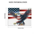 thumbnail image 3 of Wolf Heart Illustrations 'Flying Bald Eagle American Flag' Canvas Art 20x16in, 3 of 6