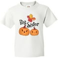 thumbnail image 3 of Inktastic Big Sister Pumpkins with Fall Leaves Youth T-Shirt, 3 of 5