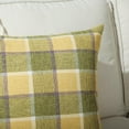 thumbnail image 4 of Pack of 2 Linen Buffalo Check Throw Pillow Covers, Farmhouse Plaid Decorative Cushion Covers for Couch Sofa Living Room, 18x18 Inch, Green, 4 of 6