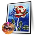thumbnail image 1 of Cuadros Decorativos 5D Diamond Painting Luminous DIY US Flag Rose Mosaico redondo completo (YGZ014) Wdftyju embutido en tela, 1 of 9