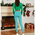 thumbnail image 6 of Frostluinai Gym Leggings for Women High Waist Christmas Tights Striped Slim Fit Yoga Pants Stretch Casual Sport Leggings S-3XL, 6 of 10