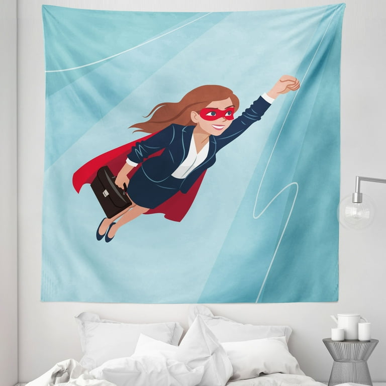 Wall Mural Flying super hero