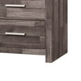 thumbnail image 4 of Juniper Dark Cherry Finish Solid Pine Wood Nightstand, 16"W x 24"D x 25"H, Dark Brown, Rustic Plank Design, 2 Drawers, Durable Melamine & Paper Veneer, Ideal for Bedroom, Viet Nam Origin, 4 of 6