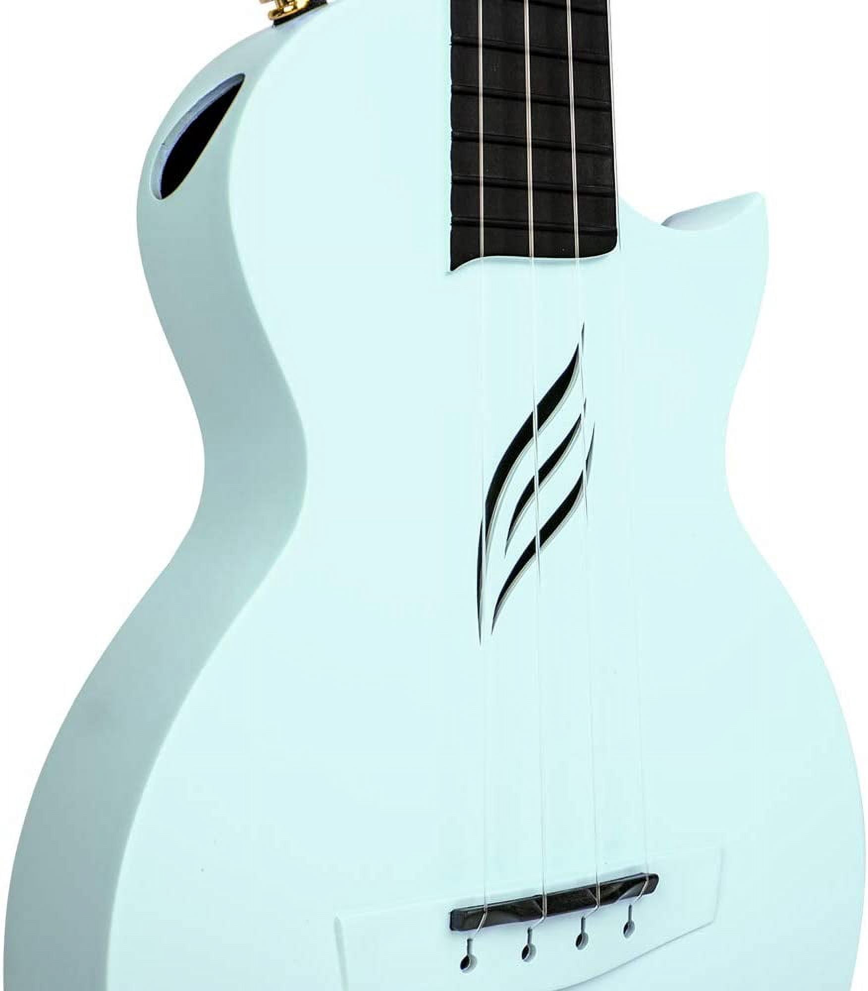 Enya Music Concert Nova U Carbon Fiber Ukulele with Free Lessons and Accessories, Blue