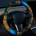 thumbnail image 2 of Peacock 14.5 Inch Printing PVC Leather Auto Accessories Steering Wheel Covers Car Wheel Covers, 2 of 6