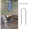 thumbnail image 3 of Paquete de 5 estacas de jardín de 6 pulgadas, grapas galvanizadas resistentes para jardín, estacas en U, estacas de seguridad para riego por goteo, 3 of 5