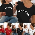 thumbnail image 6 of Odeerbi Reduced Mommy And Me Tops Matching Outfits Kids Boy Girls Clothes Love Print Short Sleeve T-shirts Tops Blouse, 6 of 6