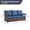 Blue, variant on Giantfurnni Outdoor Patio Sofa,All-Weather 3-Seat Sofa with High Back & Wide Armrest,Outdoor Rattan Couch for Porch Deck Balcony Garden Lawn,Beige Cushion