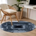 thumbnail image 4 of Round Rug 3.3Ft Washable Non-Slip, 3D Optical Illusion Circle Area Rugs for Living Room Bedroom, Visual Trap Looks Like Holes Blue Indoor Floor Mats Carpet Runner for Home Decor Aesthetic, 4 of 8