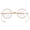 Gold, variant on Agstum Retro Small Round Gold Wire Rim Eyeglasses Optical Glasses Frame with Cable Arms