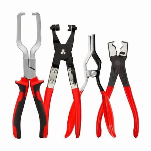 Hose Clamp Tool Set - 4 PCS Line Pliers, Electrical Disconnect Pliers Set, Relay Puller