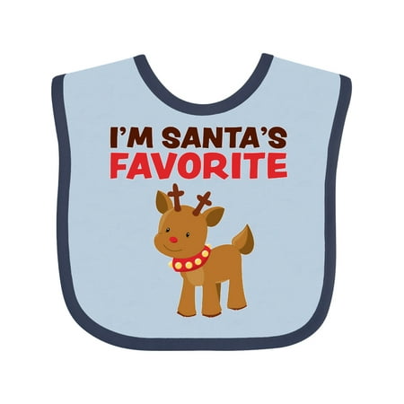 

Inktastic I m Santa s Favorite Reindeer Gift Baby Boy or Baby Girl Bib