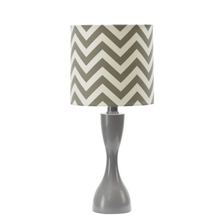 Mainstays Gray Chevron Table Lamp With, Mainstays 5 Light Floor Lamp Replacement Shades