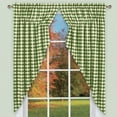 thumbnail image 2 of Collections Etc Buffalo Check Country Style Window Swag Curtain Set, 2 of 3