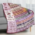 thumbnail image 2 of Mom Blanket, Mom Gifts from Daughters Son, Ideas for Mom, Unique Soft Women Throw Blanket Gifts for Birthday Christmas Thanksgiving Day, to My Best Mom Blankets 50x60, 2 of 6