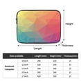 thumbnail image 3 of Laptop Sleeve Bag Compatible For iPad MacBook Air Pro Tablet Computer PC notebook Protective Fit in 10/12/13/14/15/16/17 inch Size Abstract triangles pattern, 3 of 5
