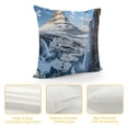 thumbnail image 4 of Orinice Mountain Waterfall Snow Graphic Decorative Pillow Cover 1PC - Winter Aesthetic Home Decor for Couch, Living Room, Bedroom - Men, Women, Boys, Girls 20x20in, 4 of 5