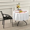 thumbnail image 6 of GZHJMY c Tablecloth 60 Inch Washable Polyester Table Cover Lace Pink Daisy Flower Floral Party Anti-Fading, 6 of 7