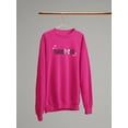 thumbnail image 3 of Fabulous With Pink Bow Sweatshirt Women -Image by Shutterstock, Female x-Large, 3 of 4