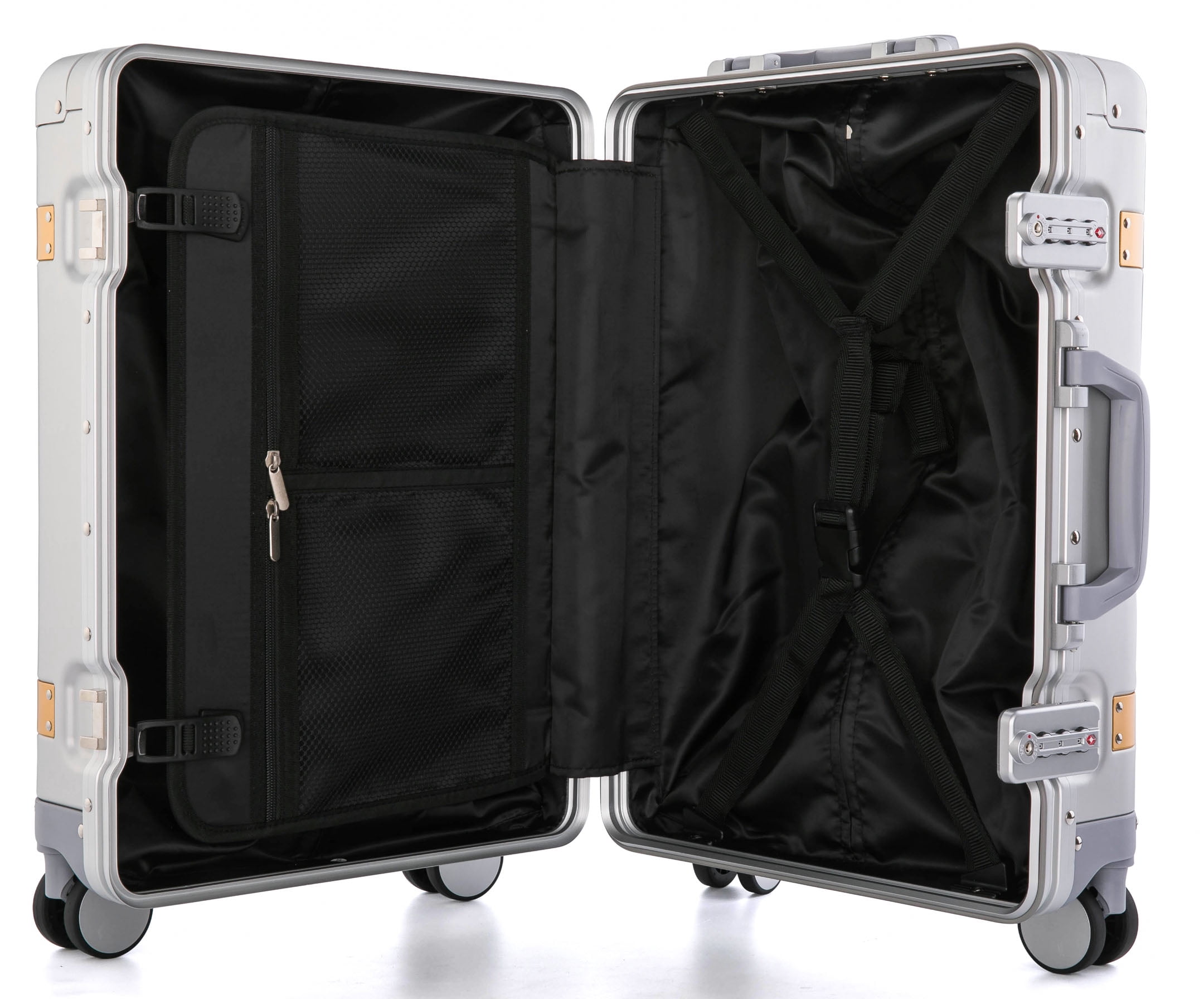 All Aluminum-magnesium Alloy 2020 New Desinger Luxury Entire Hard Metal Case 20" Carry-On Lugagge Gunmetal