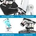 thumbnail image 3 of Kids Microscope Kit - Anpro Microscope for Kids 400X-24000X, Microscope with Slides Kit, Biological Professional Microscope for School Laboratory Home Education Gift for Boys & Girls Age 6+, 3 of 7