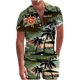 thumbnail image 1 of Traje de camisa informal de dos piezas con pantalones cortos de manga corta para hombre Pompotops  oipoqjl35621, 1 of 8