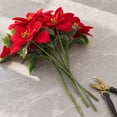 thumbnail image 4 of Luoshdecor Christmas Decorations Artificial Poinsettia Bouquet,Indoor & Outdoor Decor for Home Porch Garden,Ideal Gift for Women, 4 of 8