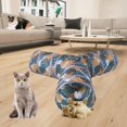 thumbnail image 4 of Pet Cat Tunnel Suministros Plegable con Pelota Interior Ligero Ejercicio Hideaway Jugar Jaula Juguetes para Entrenamiento Gatito Hámster Jerbo Rata , Y paso Sunnimix Gato Túnel, 4 of 8