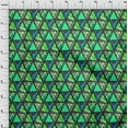 thumbnail image 4 of oneOone Velvet Sea Green Fabric Geometric Tropical Texture Sewing Material Print Fabric By The Yard 58 Inch Wide, 4 of 4
