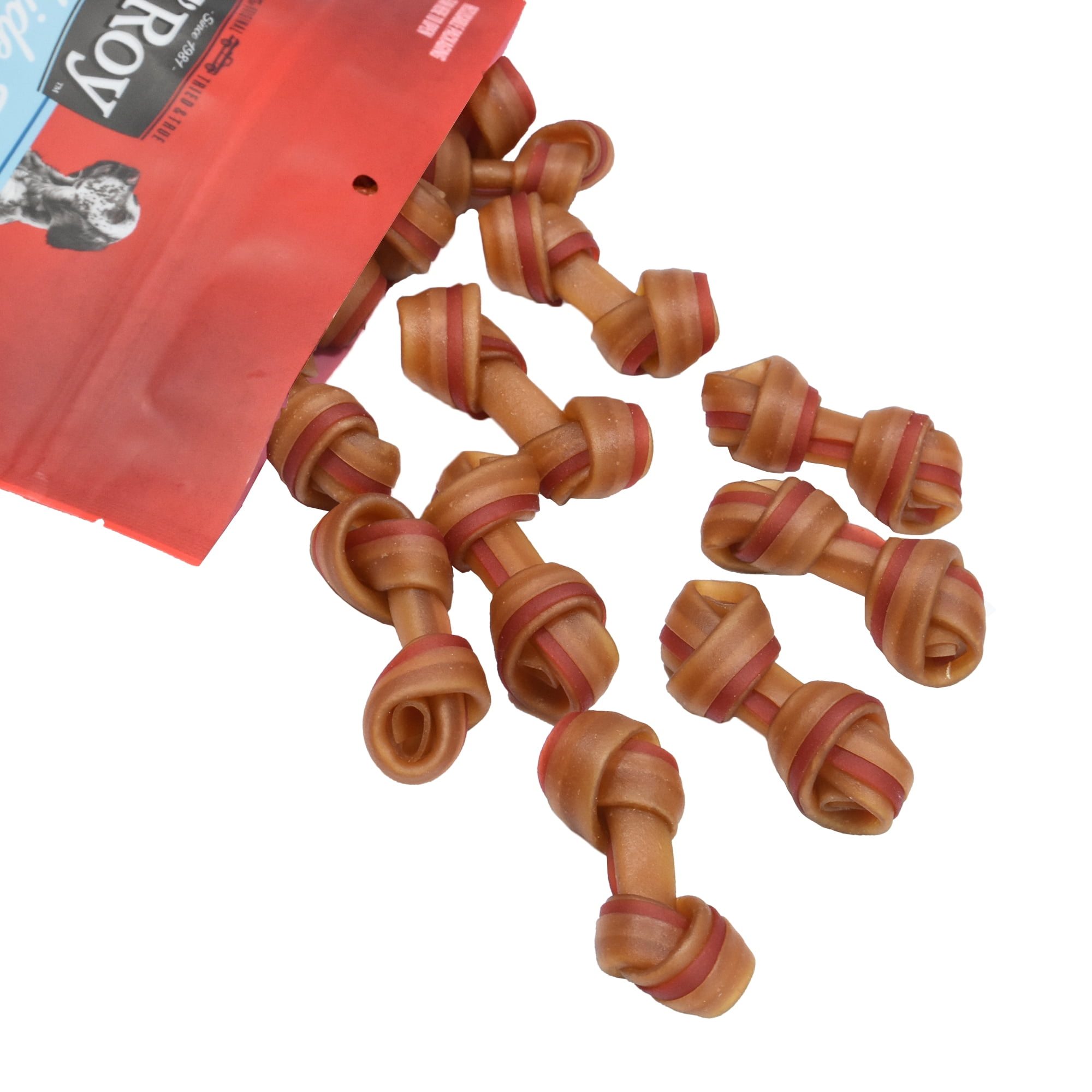 (3 pack) Ol' Roy 2.5 Inch Rawhide Free Mini Knotted Peanut Butter Flavored Bones, Chews for Dogs, 28.2 oz, 50 Count