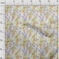 thumbnail image 3 of oneOone Viscose Jersey Cream Fabric Floral Craft Projects Decor Fabric Printed By The Yard 60 Inch Wide, 3 of 4
