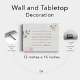 thumbnail image 6 of Bible Verse Watercolor Canvas Print Decor Jeremiah 29 : 11 Floral Wall Painting Modern Home Posters Artwork Decoration 12”X15” (Framed)…, 6 of 6