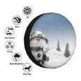 thumbnail image 4 of Pofeuu Snowman And Christmas Tree Print Spare Tire Wheel Cover for Car Truck SUV Camper Universal Fit Spare Tire Cover RV Spare Tire Covers-17 inch, 4 of 6