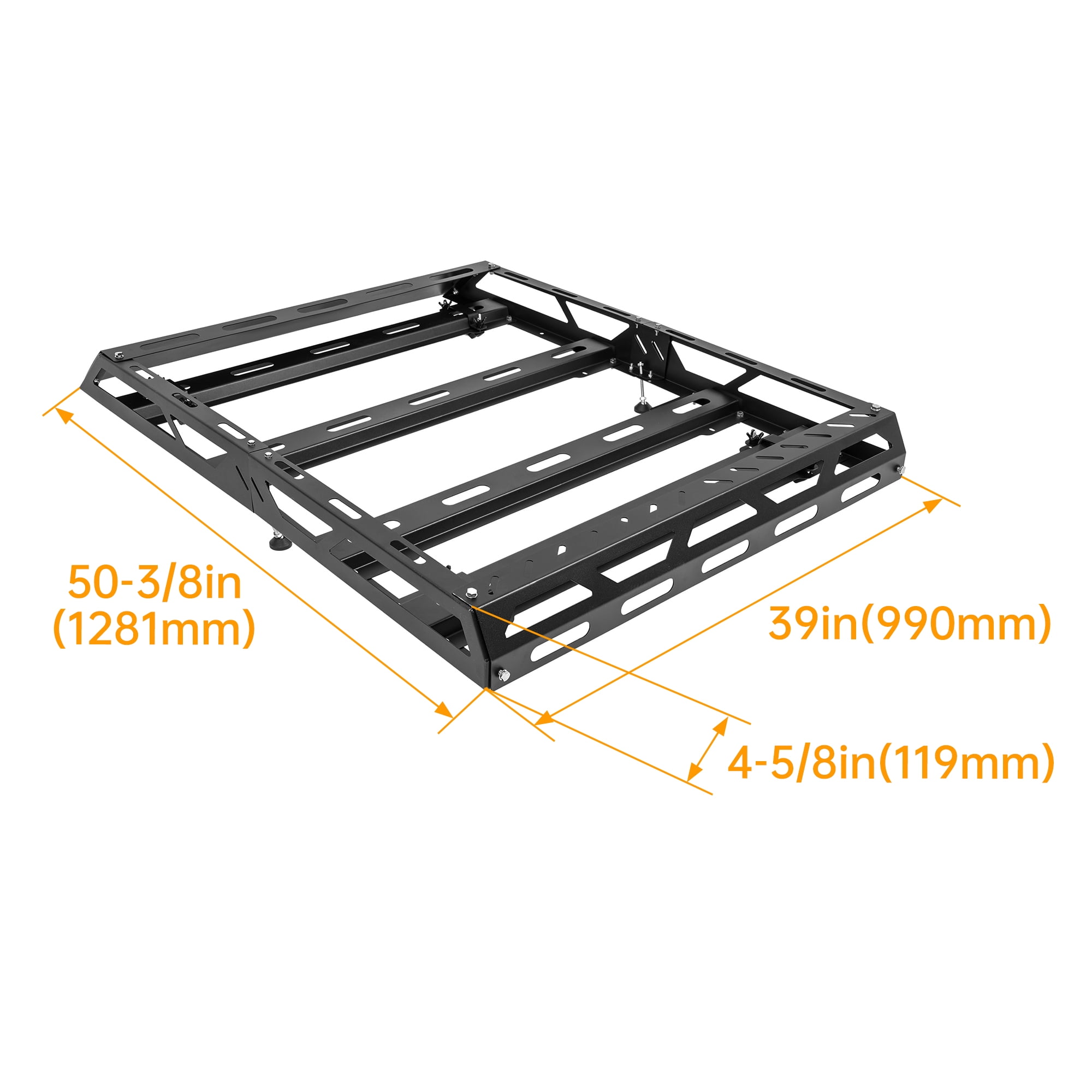 KOJEM 51 x 39 inch Roof Rack Cargo Carrier, SUV Basket Holder,Top Luggage Storage Holder Roof Basket for Travel