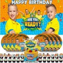 Vlad and Niki Party Supplies Birthday Decorations Plates Banner Kids Cake Toppers Set Decor