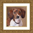 thumbnail image 1 of Fagan, Edie 12x12 Gold Ornate Wood Framed with Double Matting Museum Art Print Titled - Sam Dachshund, 1 of 4