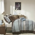 thumbnail image 5 of Madison Park Princeton 5-Piece Cotton Reversible Jacquard Bedspread Set - Blue, 5 of 5