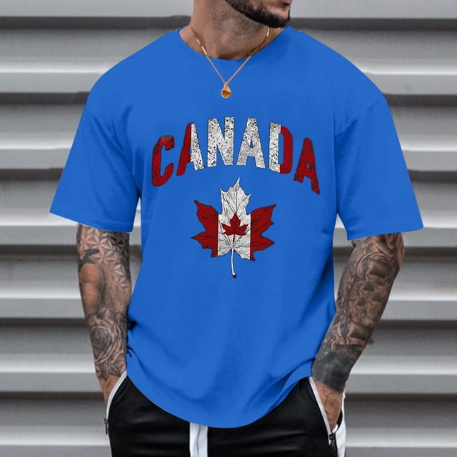 T-shirt Décontracté Vintage à Imprimé Partiel pour Hommes, Col Rond, Manches Courtes, Mode Spandex, Grande Taille