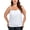 White, variant on Ocean Blue Women's Plus Size Blouson Bandeau Tankini Top Bathing Suit Strapless Tankinis Swimsuits