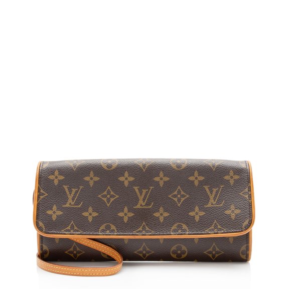 Pre-Owned Louis Vuitton Vintage Monogram Canvas Pochette Twin GM Shoulder Bag