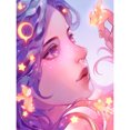 thumbnail image 3 of Cuadros Decorativos Anime Girl pintura al óleo por números Kits lienzo imagen para adultos niños sin marco JShteea Nuevos Originales, 3 of 9