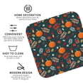 thumbnail image 3 of Picia Autumn with Pumpkins Printed Leather Coasters for Drinks, 4" Drink Coasters Set of 4 for Tabletop Protection, Handmade Luxurious Home Décor and Housewarming Gift -Square, 3 of 6