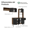 thumbnail image 4 of Cocina Integral Completa Modular Madesa Aura 196cm MN 01, 4 of 6