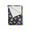 thumbnail image 2 of Cartoon Airplane Soft Flannel Fleece Blanket, Transportation Theme Boys Playroom Pattern with Cars Submarines and Planes, Cozy Plush for Indoor and Outdoor Use, 50" x 60", Multicolor, by Ambesonne, 2 of 6