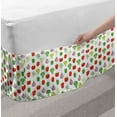 thumbnail image 2 of Vegetables Bed Skirt, Food Themed Simple Repetitive Pattern with Pepper Onion Broccoli and Tomatoes, Elastic Bedskirt Dust Ruffle Wrap Around for Bedding Decor, 4 Sizes, Multicolor, by Ambesonne, 2 of 2